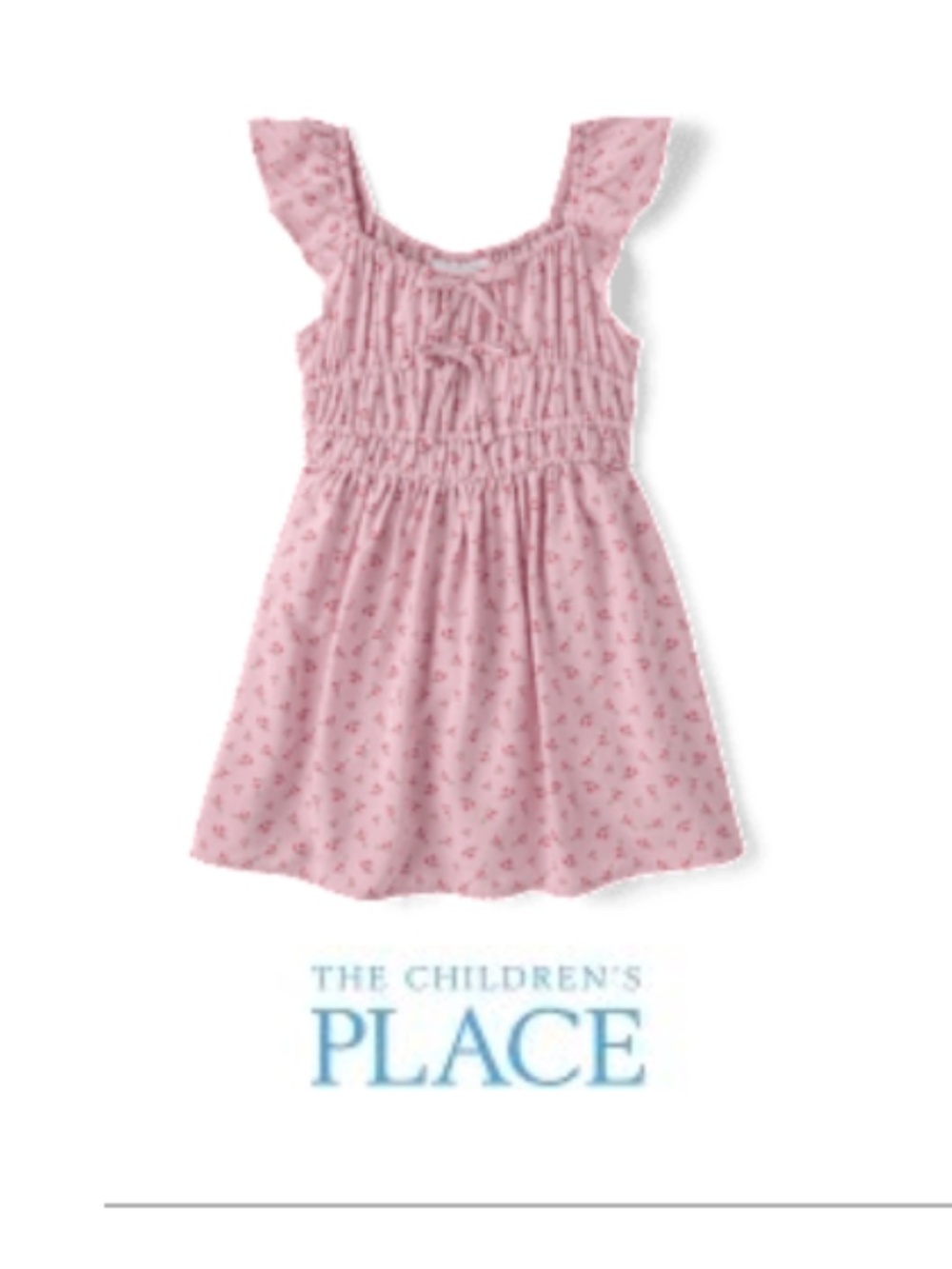 The Children's Place Floral Bow Flutter Dress